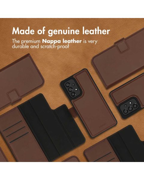Accezz Premium Leather 2 in 1 Wallet Bookcase Samsung Galaxy A53 - Bruin / Braun  / Brown