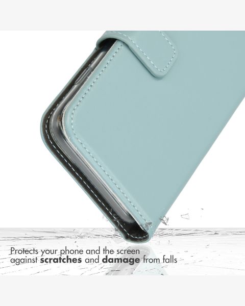 Selencia Echt Lederen Bookcase Samsung Galaxy A13 (4G) - Air Blue