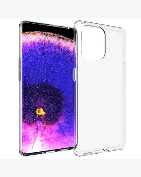 Accezz Clear Backcover Oppo Find X5 5G - Transparant / Transparent