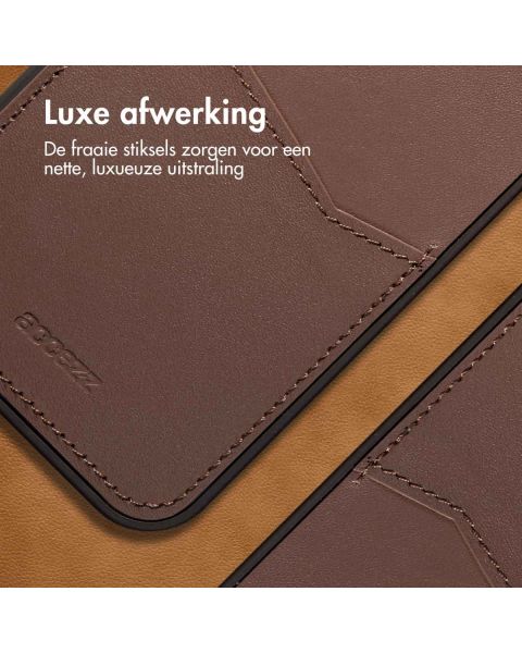 Accezz Premium Leather Card Slot Backcover iPhone 13 Pro - Bruin / Braun  / Brown