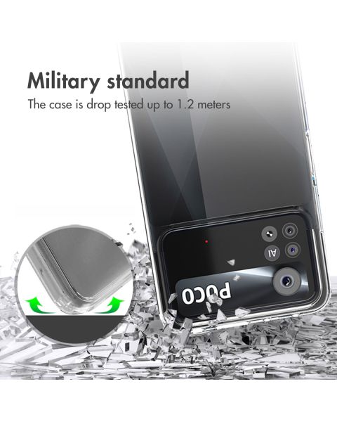 Accezz Xtreme Impact Backcover Xiaomi Poco X4 Pro 5G - Transparant / Transparent
