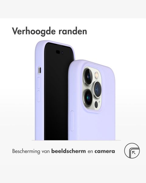 Accezz Liquid Silicone Backcover met MagSafe iPhone 14 Pro - Paars / Violett  / Purple