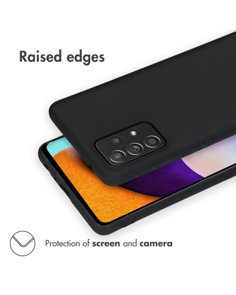 Accezz Color Backcover Samsung Galaxy A52 (5G) / A52 (4G) - Zwart / Schwarz / Black