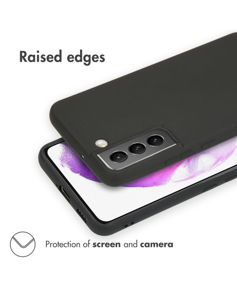 Accezz Color Backcover Samsung Galaxy S22 - Zwart / Schwarz / Black
