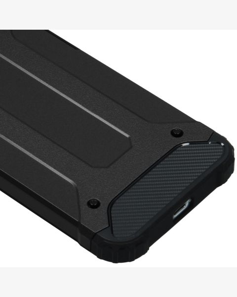 Accezz Rugged Xtreme Backcover iPhone 12 (Pro) - Zwart / Schwarz / Black