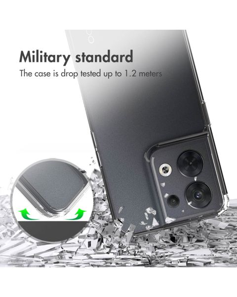 Accezz Xtreme Impact Backcover Oppo Reno 8 5G - Transparant / Transparent