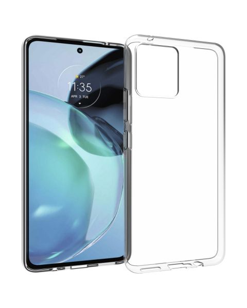 Accezz Clear Backcover Motorola Moto G72 - Transparant / Transparent