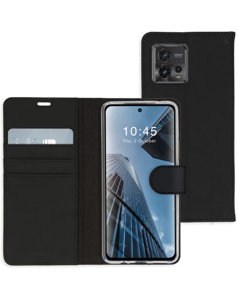 Accezz Wallet Softcase Bookcase Motorola Moto G72 - Zwart / Schwarz / Black