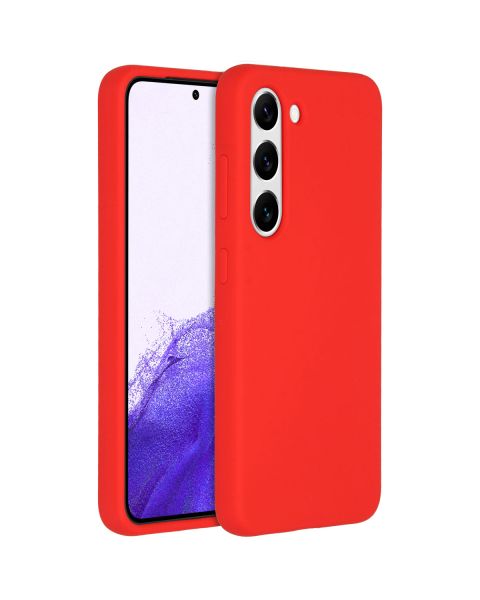 Accezz Liquid Silicone Backcover Samsung Galaxy S23 - Rood / Rot / Red