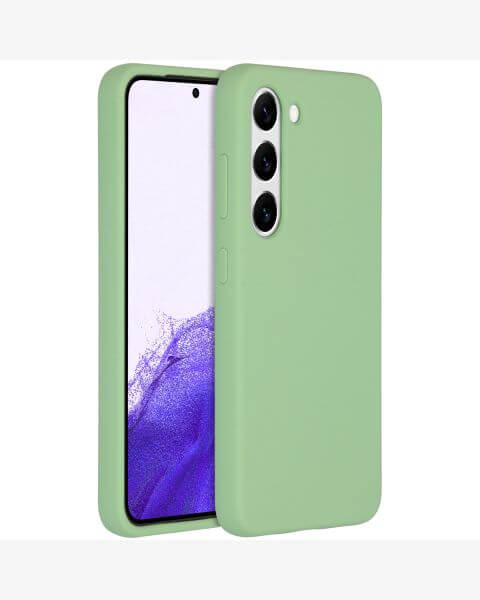 Accezz Liquid Silicone Backcover Samsung Galaxy S23 - Groen / Grün  / Green