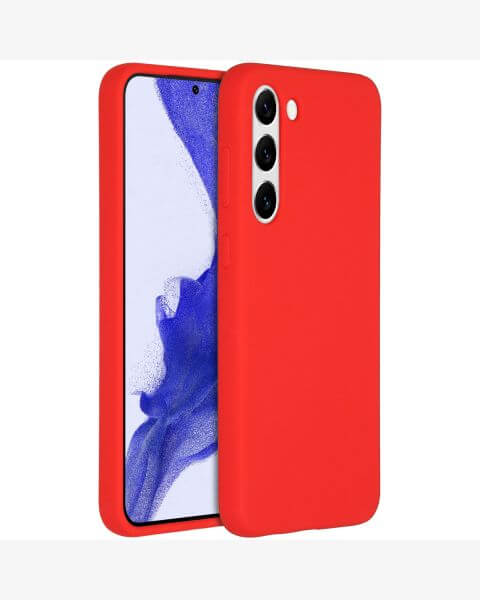 Accezz Liquid Silicone Backcover Samsung Galaxy S23 Plus - Rood / Rot / Red