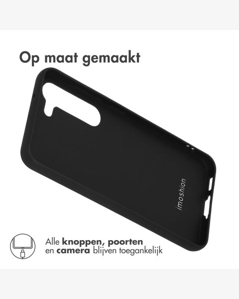 Accezz Color Backcover voor de Samsung Galaxy S23 - Zwart / Schwarz / Black