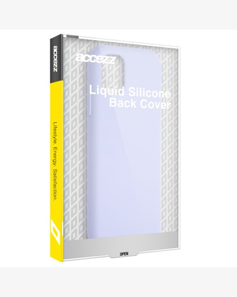 Accezz Liquid Silicone Backcover iPhone 15 Pro - Paars / Violett  / Purple