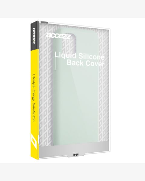 Accezz Liquid Silicone Backcover iPhone 15 Plus - Sky Blue