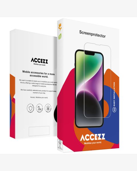 Accezz Gehard Glas Full Cover Screenprotector iPhone 15 Pro Max