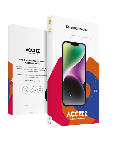 Accezz Gehard Glas Full Cover Screenprotector iPhone 15 Pro Max