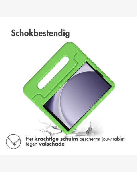Accezz Kidsproof Backcover met handvat Samsung Galaxy Tab A9 - Groen / Grün  / Green