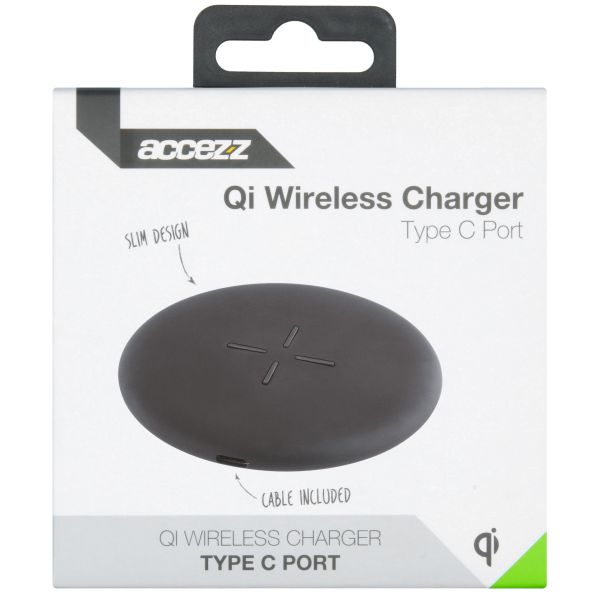 Accezz Qi Fast Wireless Charger - 10 Watt - Zwart / Schwarz / Black