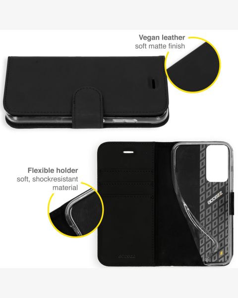 Accezz Wallet Softcase Bookcase Xiaomi Redmi Note 10 Pro - Zwart / Schwarz / Black