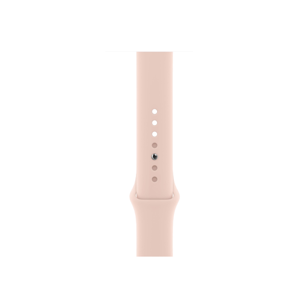 Apple Watch series 6 | 44mm |  Aluminium Case Goud | Roze sportbandje | GPS | WiFi