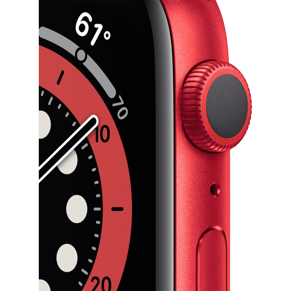 Apple Watch series 6 | 44mm | Aluminium Case Rood | Rood sportbandje | GPS | WiFi