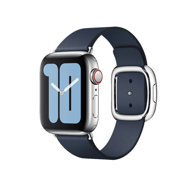 Apple Watch 38/40 mm Leren Loop HorlogeBand Donker Blauw