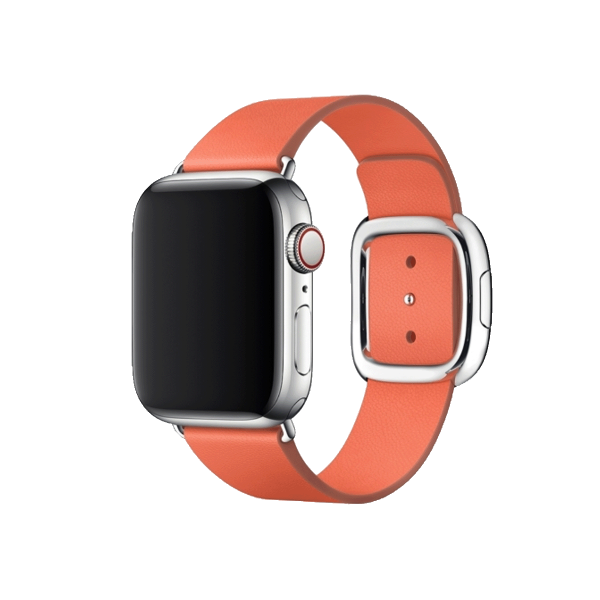 Apple Watch 38/40 mm Leren Loop HorlogeBand Oranje
