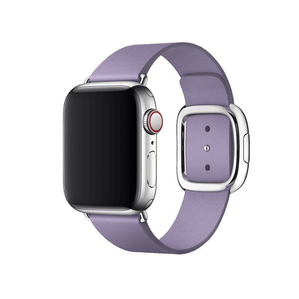 Apple Watch 38/40 mm Leren Loop HorlogeBand Paars