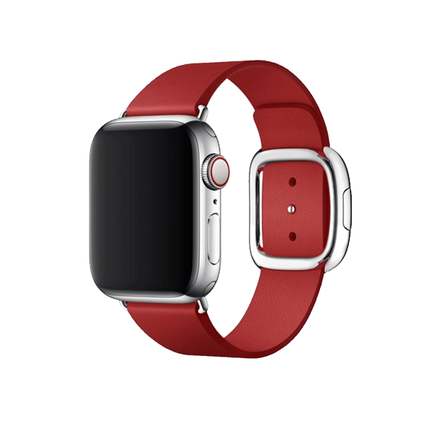 Apple Watch 38/40 mm Leren Loop HorlogeBand Rood