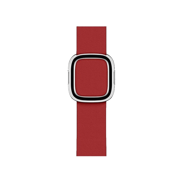 Apple Watch 38/40 mm Leren Loop HorlogeBand Rood