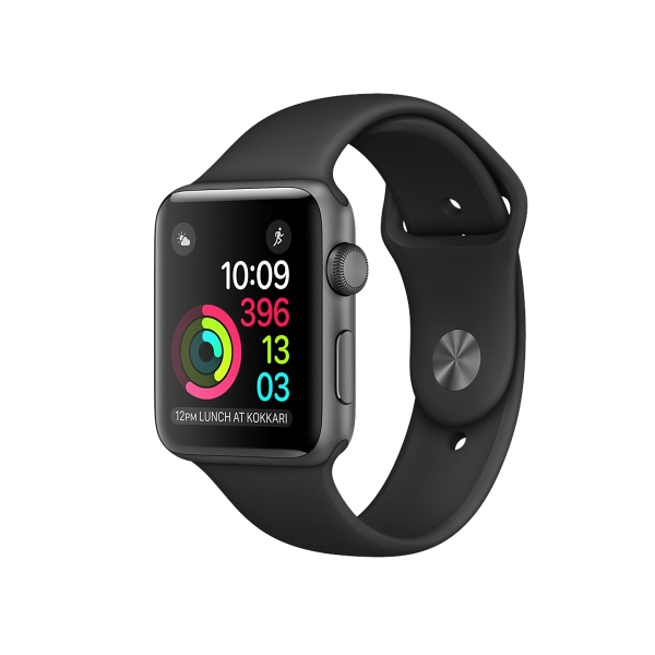 Apple Watch Series 2 | 42mm | Aluminium Case Spacegrijs | Zwart sportbandje | GPS | WiFi