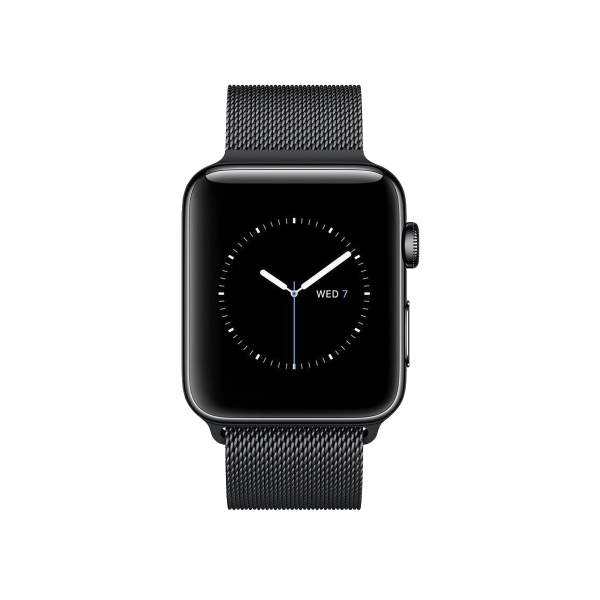 Apple Watch Series 2 | 38mm | Stainless Steel Case Zwart | Zwart sportbandje | GPS | WiFi