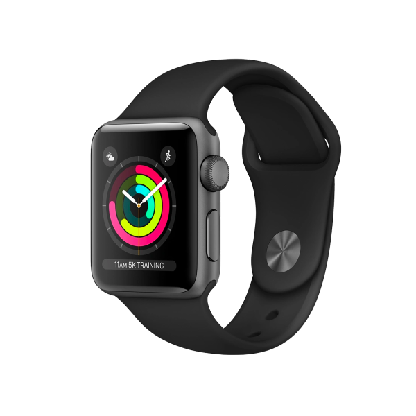 Apple Watch Series 3 | 42mm | Aluminium Case Spacegrijs | Zwart sportbandje | GPS | WiFi