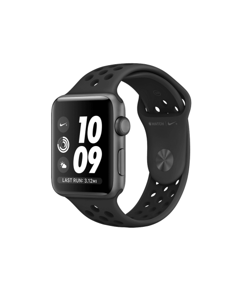 Refurbished.nl Refurbished Apple Watch Series 3 | 42mm | Aluminium Case Spacegrijs | Zwart sportbandje | Nike+ | GPS | WiFi + 4G aanbieding