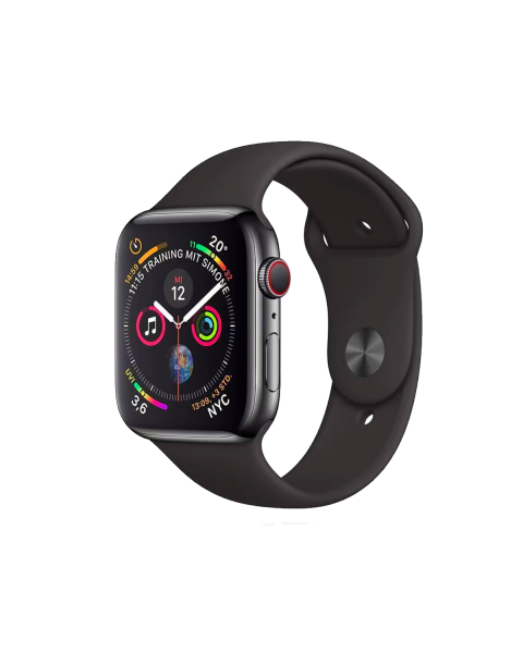 Refurbished Apple Watch Series 4 | 44mm | Aluminium Case Spacegrijs | Zwart sportbandje | Nike+ | GPS | WiFi
