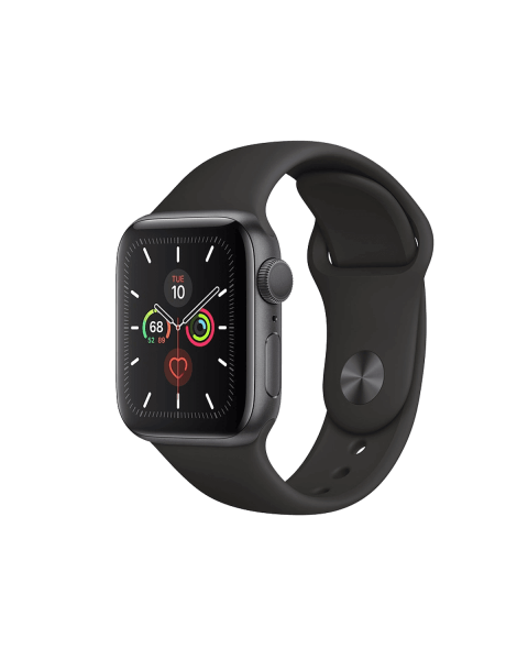Apple Watch Series 5 | 40mm | Aluminium Case Spacegrijs | Zwart sportbandje | GPS | WiFi