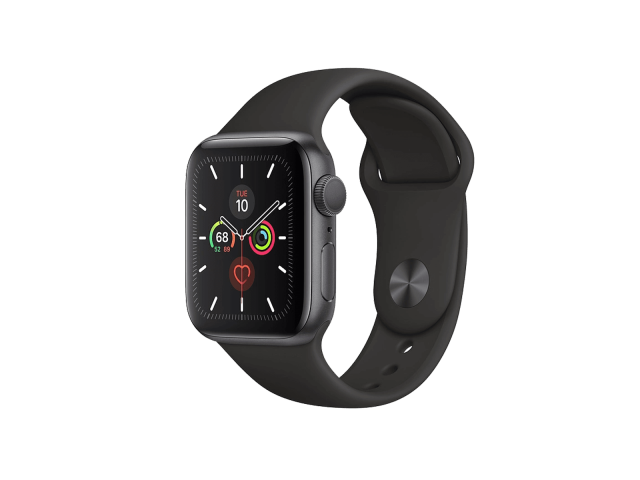 Apple Watch Series 5 | 40mm | Aluminium Case Spacegrijs | Zwart sportbandje | GPS | WiFi + 4G C-grade