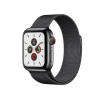 Apple Watch Series 5 | 44mm | Stainless Steel Case Grafiet | Grafiet Milanees bandje | GPS | WiFi + 4G