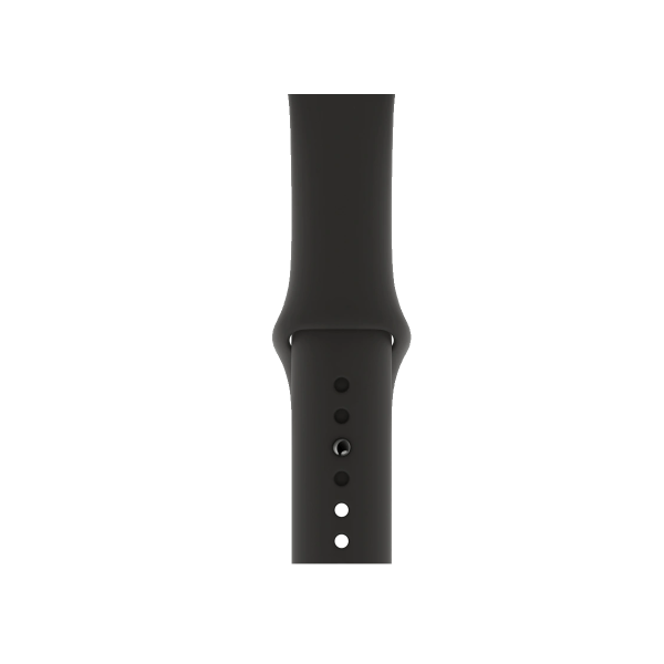 Apple Watch Series 5 | 44mm | Stainless Steel Case Goud | Zwart sportbandje | GPS | WiFi + 4G