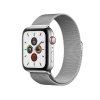 Apple Watch Series 5 | 44mm | Stainless Steel Case Zilver | Zilver Milanees bandje | GPS | WiFi + 4G