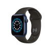 Apple Watch Series 6 | 40mm | Aluminium Case Blauw | Zwart sportbandje | GPS | WiFi + 4G