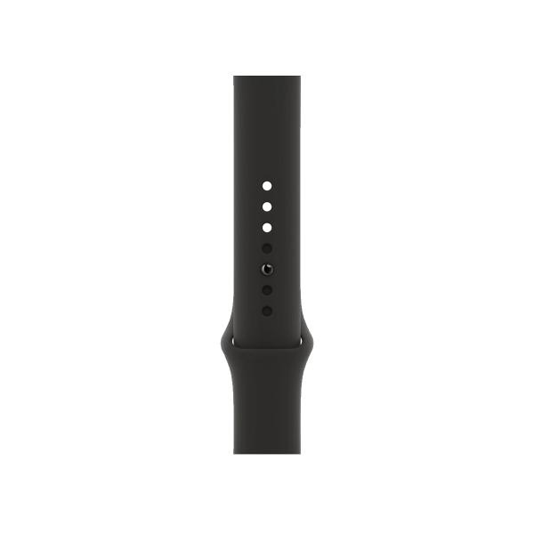 Apple Watch Series 6 | 40mm | Stainless Steel Case Grafiet | Zwart sportbandje | GPS | WiFi + 4G