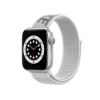 Apple Watch Series 6 | 40mm | Stainless Steel Case Zilver | Summit White Nike sport loop | GPS | WiFi + 4G