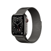 Apple Watch Series 6 | 44mm | Stainless Steel Case Grafiet | Grafiet Milanees bandje | GPS | WiFi + 4G