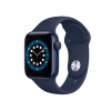 Apple Watch Series 6 | 40mm | Aluminium Case Blauw | Blauw sportbandje | GPS | WiFi