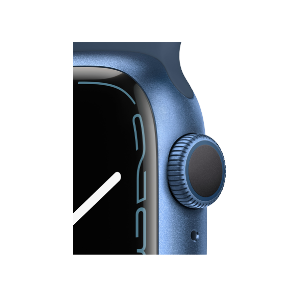 Apple Watch Series 7 | 41mm | Aluminium Case Blauw | Blauw sportbandje | GPS | WiFi