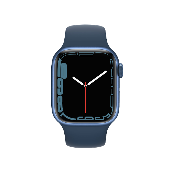 Apple Watch Series 7 | 41mm | Aluminium Case Blauw | Blauw sportbandje | GPS | WiFi