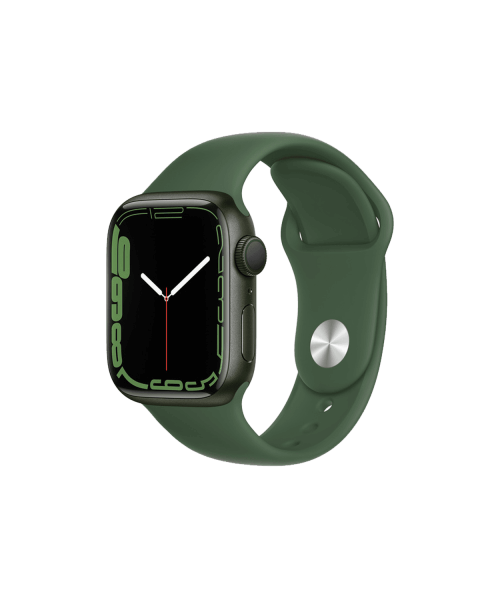 Refurbished Apple Watch Series 7 | 41mm | Aluminium Case Groen | Groen sportbandje | GPS | WiFi