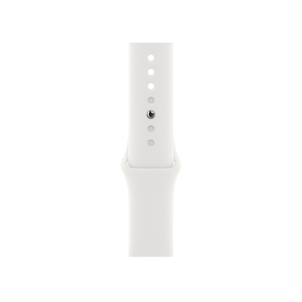 Apple Watch Series 7 | 45mm | Aluminium Case Sterrenlicht | Wit sportbandje | GPS | WiFi + 4G