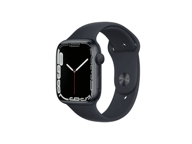 Apple Watch Series 7 | 45mm | Aluminium Case Middernacht Blauw | Blauw sportbandje | GPS | WiFi A-grade